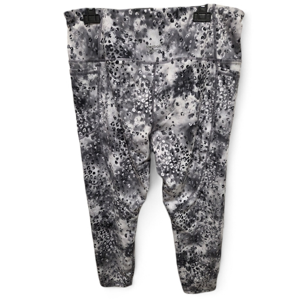 Gray Reebok Leopard Print Leggings - Picture 2 of 4